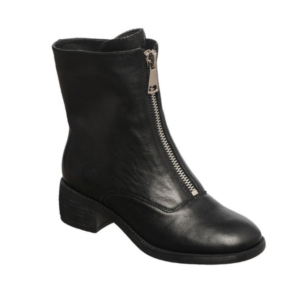 NWT Antelope Black Zipper Ankle Boot Woman’s Size 36